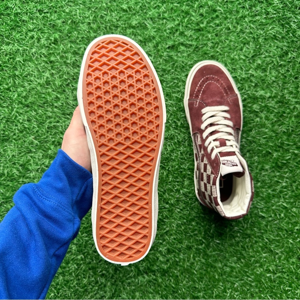 Vans Sk8 Hi Stitch Checkerboard Bitte - Picture 10 of 11